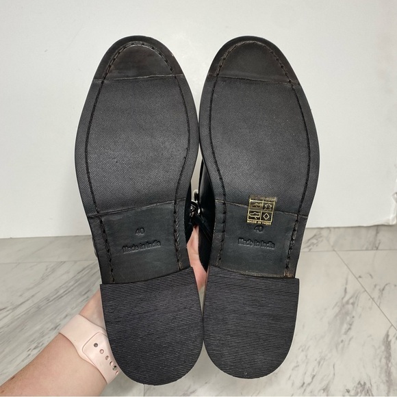 New! Free People Vida Black Leather Mule 10 - Picture 12 of 13